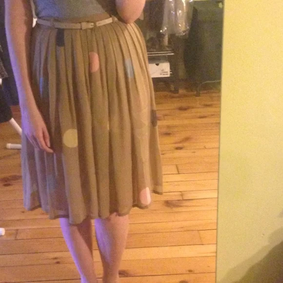 Twenty-seven names polka dot midi silk skirt (size 6) - Picture 8 of 11